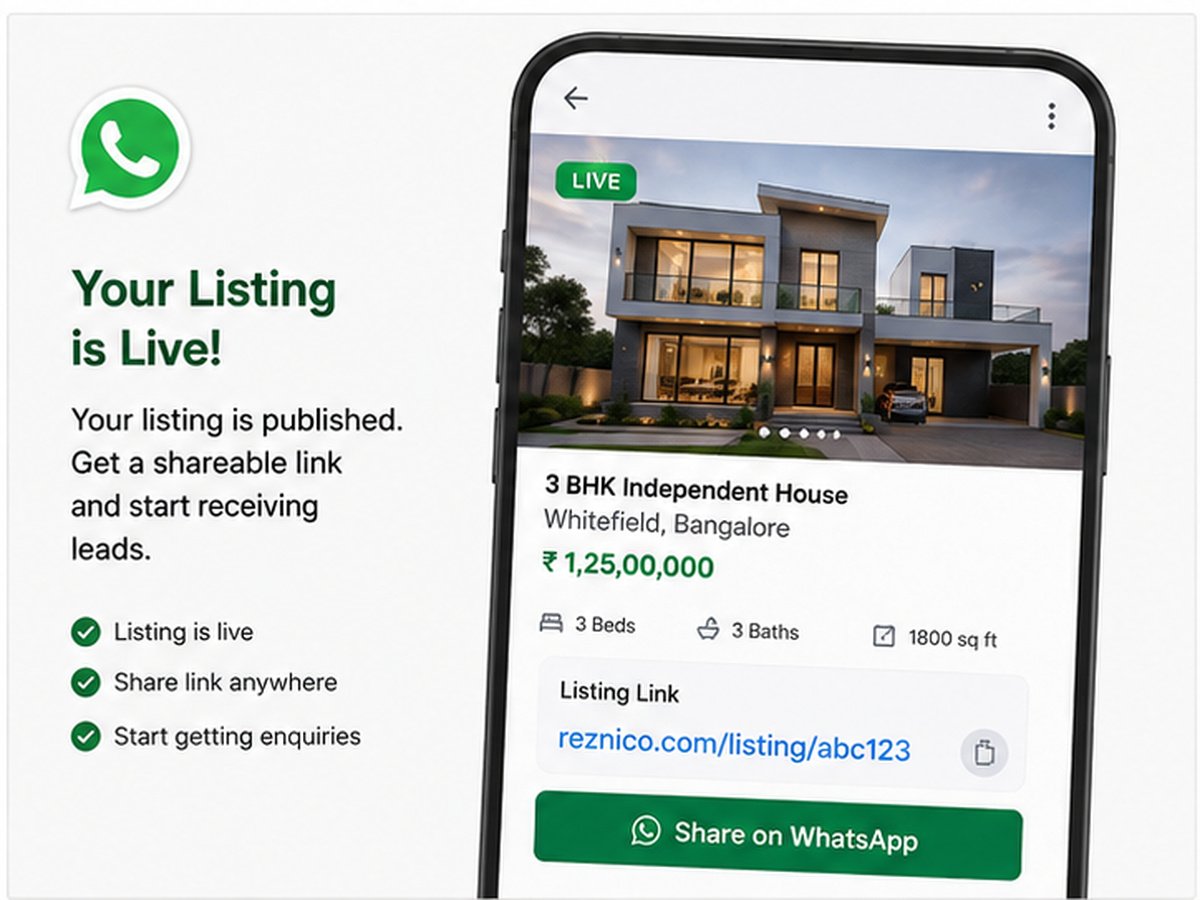 Your listing is live